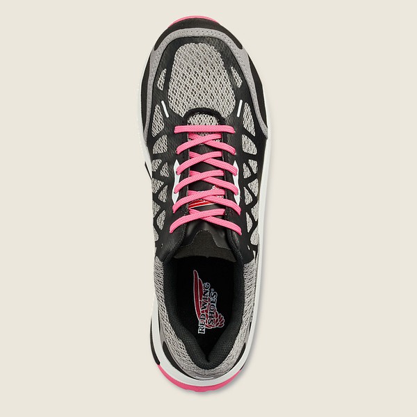 Red Wing Work Shoes Black/Grey - Red Wing Womens Athletics - Safety Toe - MSING-6932